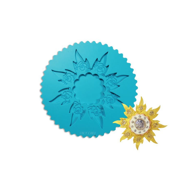 Sunflower silicone mold by Colette Peters for fondant, gum paste and cake decorating