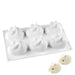 NY Cake Puffy Bunny #1 silicone baking mold with 6 cavities for Easter chocolates, cakes, mousse, candy and desserts.