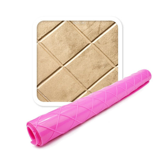 quilted fondant impression mat cake decorating texture