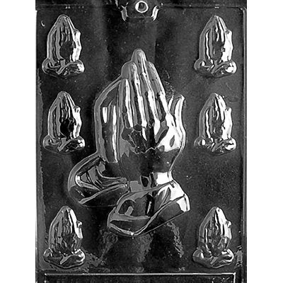 Assorted Praying Hands Chocolate Candy Mold - NY Cake | Cake Decorating & Baking Supplies