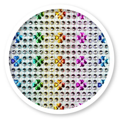 Multicolor Flower Rhinestone Cake Bling 10 Yards - NY Cake | Cake Decorating & Baking Supplies