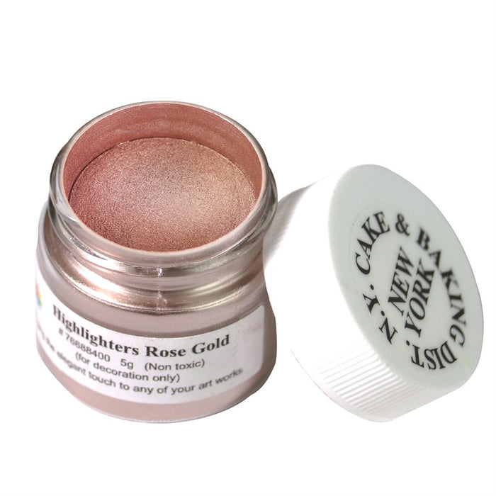 New Rose Gold Highlighter 6 Grams - NY Cake | Cake Decorating & Baking Supplies