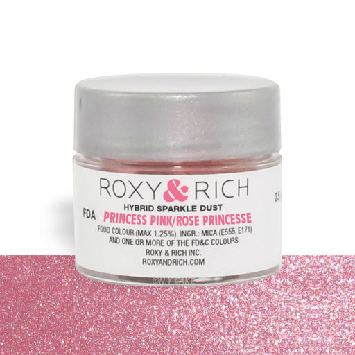 Princess Pink Edible Hybrid Sparkle Dust By Roxy Rich 2.5 gram - NY Cake | Cake Decorating & Baking Supplies