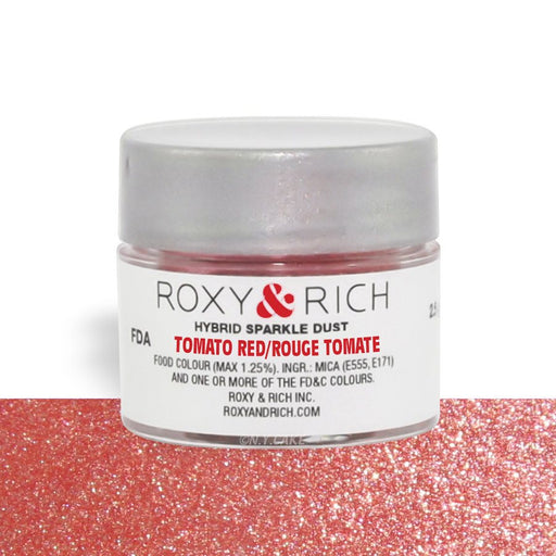 Tomato Red Edible Hybrid Sparkle Dust By Roxy Rich 2.5 gram - NY Cake | Cake Decorating & Baking Supplies