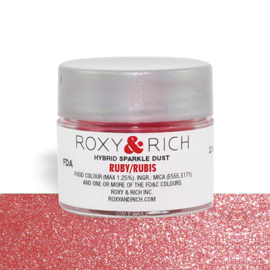 Ruby Edible Hybrid Sparkle Dust By Roxy Rich 2.5 gram — NYCake.com