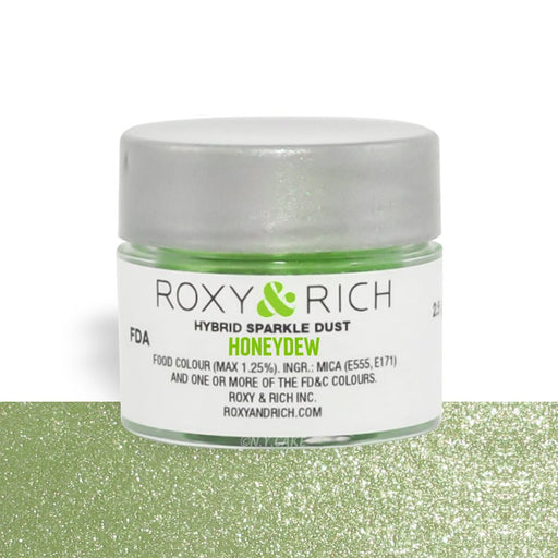 Honeydew Edible Hybrid Sparkle Dust By Roxy Rich 2.5 gram - NY Cake | Cake Decorating & Baking Supplies