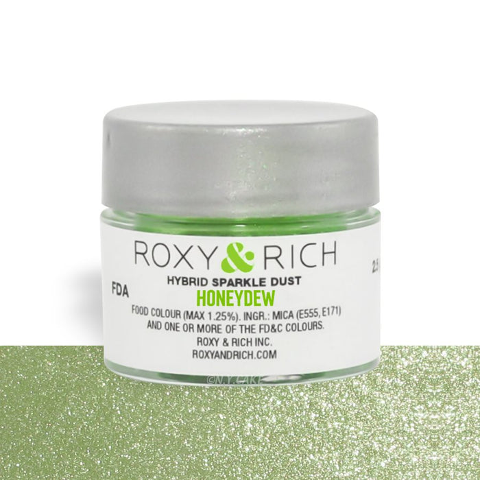 Honeydew Edible Hybrid Sparkle Dust By Roxy Rich 2.5 gram - NY Cake | Cake Decorating & Baking Supplies