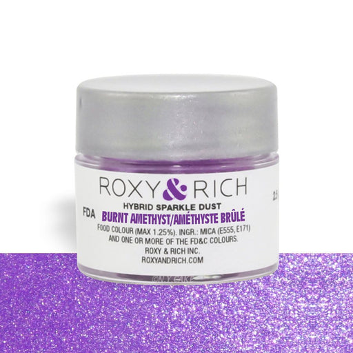 Burnt Amethyst Edible Hybrid Sparkle Dust By Roxy Rich 2.5 gram - NY Cake | Cake Decorating & Baking Supplies