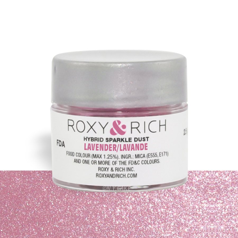 Lavender Edible Hybrid Sparkle Dust By Roxy Rich 2.5 gram — NYCake.com