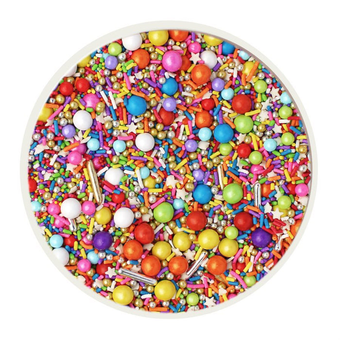 Rainbow Road Sprinkle Mix 4 Oz - NY Cake | Cake Decorating & Baking Supplies