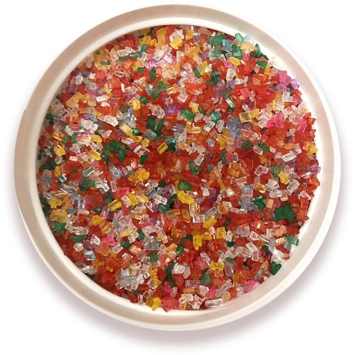 rainbow coarse sugar crystals colored decorating sugar for baking
