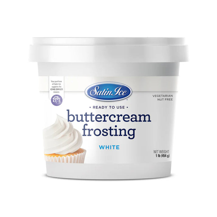 ready to use buttercream frosting white vanilla icing pail