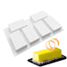 NY Cake rectangle bar silicone baking mold with 6 non-stick cavities for cakes, brownies, chocolate, mousse and desserts