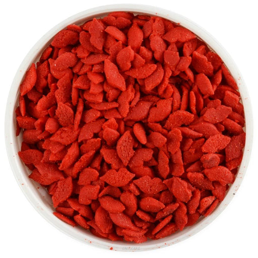 Red lips sprinkles 4 oz for Valentine's Day cakes and desserts