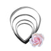 Rose Petal Cutter Set of 4 by James Rosselle for gum paste and fondant sugar flowers