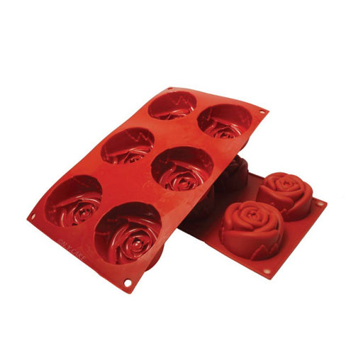rose silicone mold baking