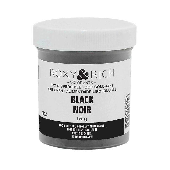 Black Fat Dispersible Food Color Dust – 15g by Roxy & Rich