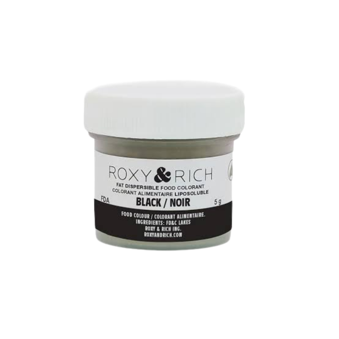 Shop Roxy & Rich Black Fat Dispersible Food Color Dust 30g. Perfect for coloring chocolate, cocoa butter, buttercream, and fat-based confections.