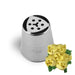 Ateco #245 Russian flower piping tip with yellow buttercream flower design