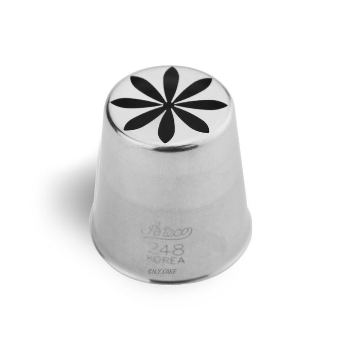 Ateco #248 Russian tulip rose piping tip for buttercream flower cake decorating