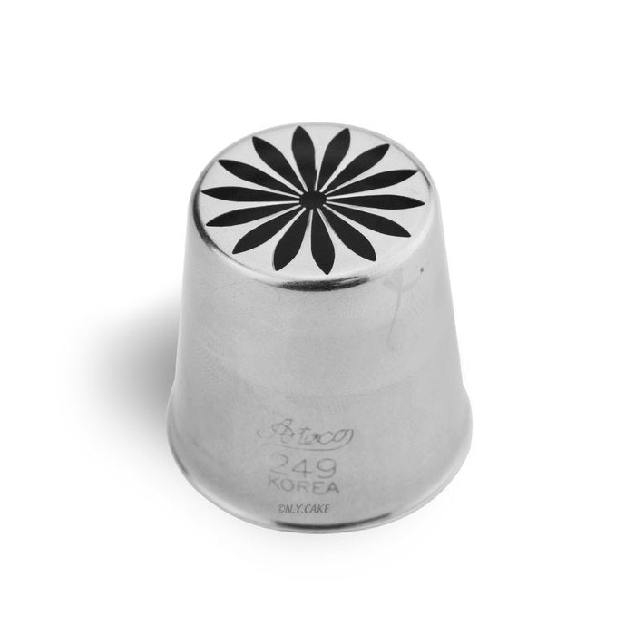Ateco #249 Russian tulip rose piping tip for buttercream flower cake decorating