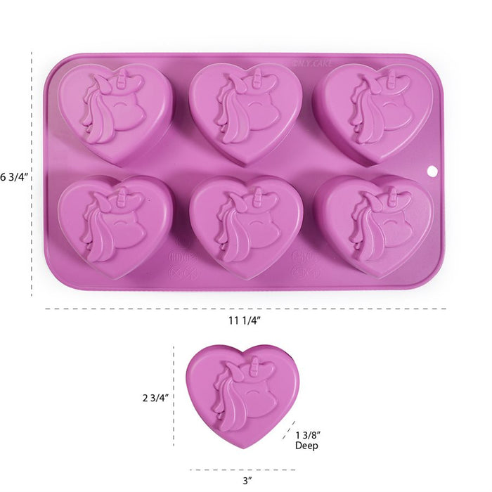 Unicorn Silicone Mold- 6 Cavity - NY Cake | Cake Decorating & Baking Supplies