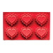 Fluted Heart Silicone Baking Mold - NY Cake | Cake Decorating & Baking Supplies