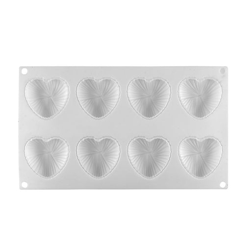 Wrapped Heart Silicone Baking & Freezing Mold - 8 Cavity - NY Cake | Cake Decorating & Baking Supplies