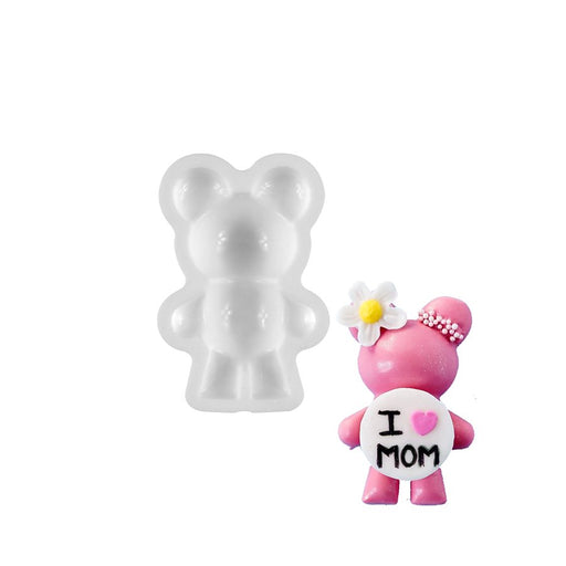 3" Mini Teddy Bear Smash Mold Silicone Baking & Freezing Mold - NY Cake | Cake Decorating & Baking Supplies