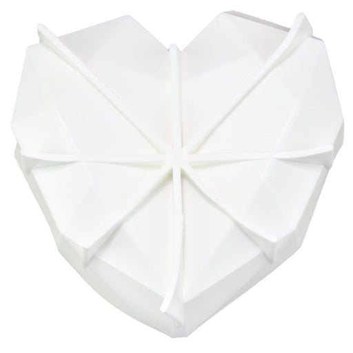 7" Large Diamond Smash Heart Silicone Baking & Freezing Mold - NY Cake | Cake Decorating & Baking Supplies