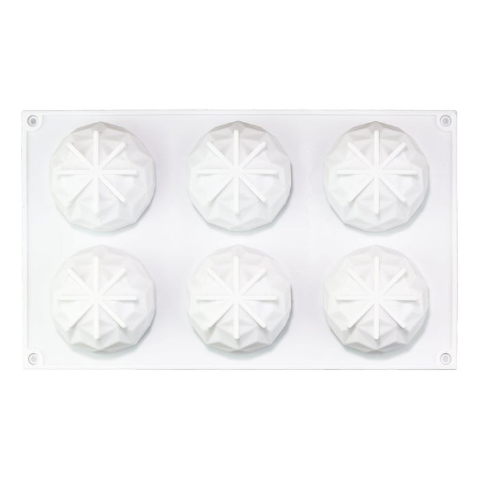 Gem Hemisphere Silicone Baking Mold 6 Cavity - NY Cake | Cake Decorating & Baking Supplies