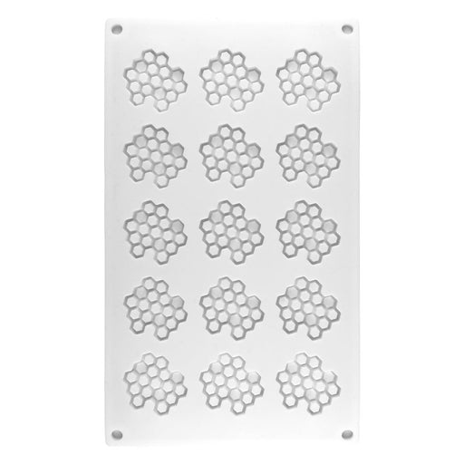 Honeycomb Silicone Baking Mold 15 Cavity - NY Cake | Cake Decorating & Baking Supplies