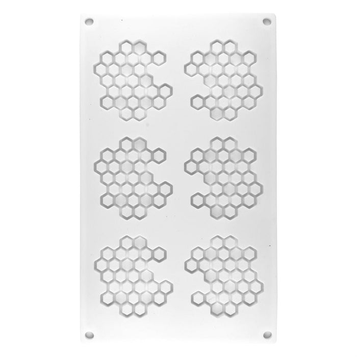 Honeycomb Silicone Baking Mold 6 Cavity - NY Cake | Cake Decorating & Baking Supplies