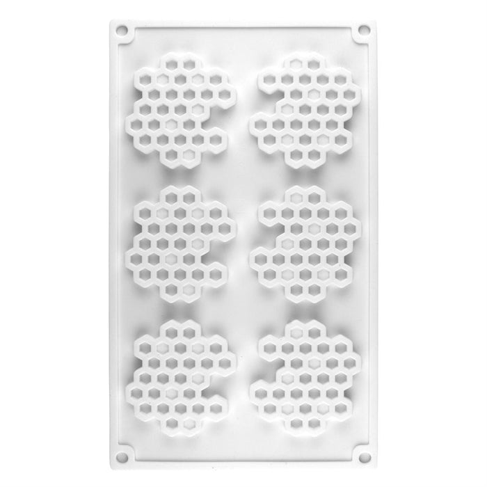 Honeycomb Silicone Baking Mold 6 Cavity - NY Cake | Cake Decorating & Baking Supplies