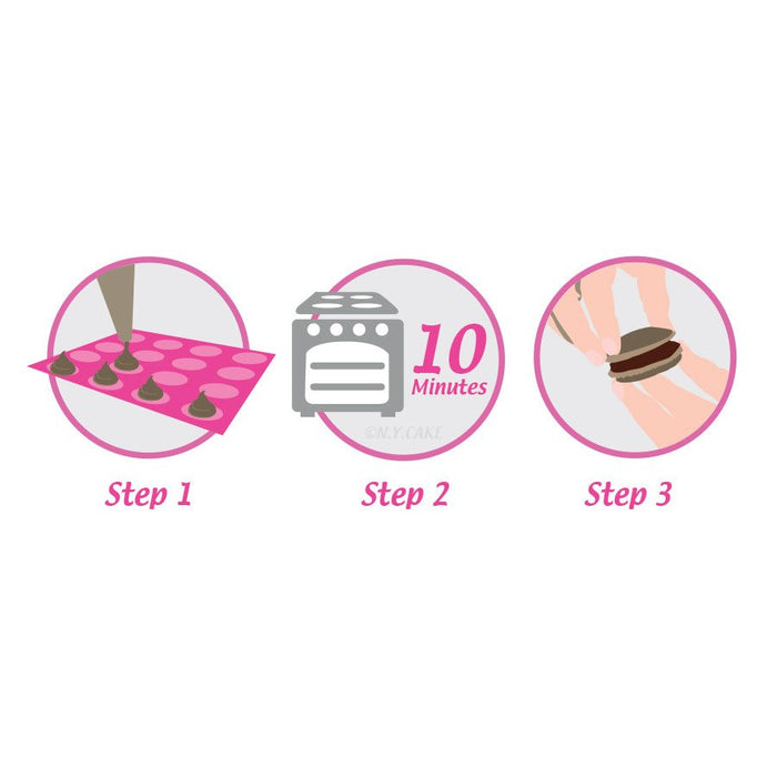 Standard Macaron Mat 2 Inch - NY Cake | Cake Decorating & Baking Supplies