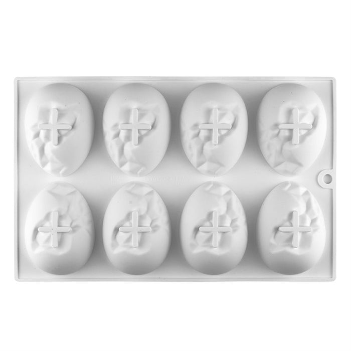 Cracked Egg Silicone Baking Mold - 8 Cavity - NY Cake | Cake Decorating & Baking Supplies