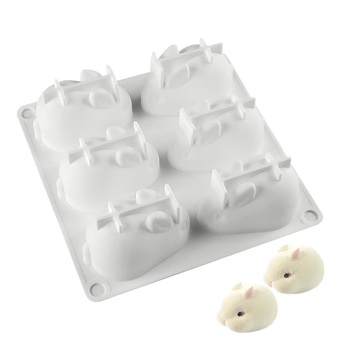 Mini Puffy Bunny #2 Silicone Baking Mold - NY Cake | Cake Decorating & Baking Supplies