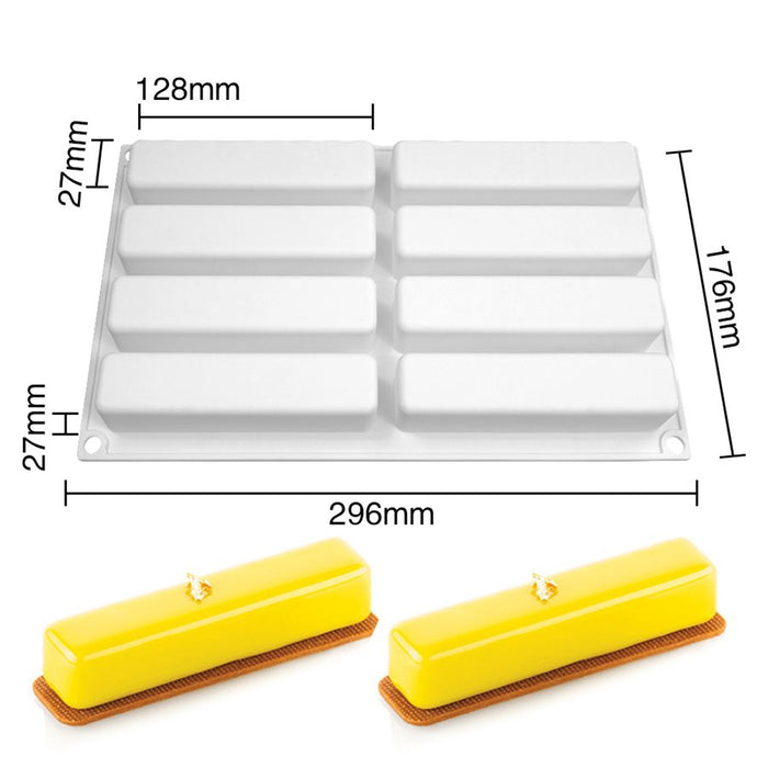 Slim Bars Silicone Baking Mold - NY Cake | Cake Decorating & Baking Supplies