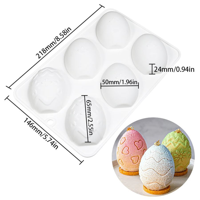 Patterned Egg Silicone Baking Mold