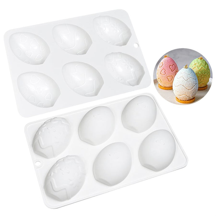 Patterned Egg Silicone Baking Mold