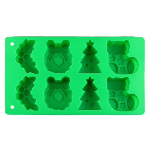 Christmas Theme Items Silicone Mold - NY Cake | Cake Decorating & Baking Supplies