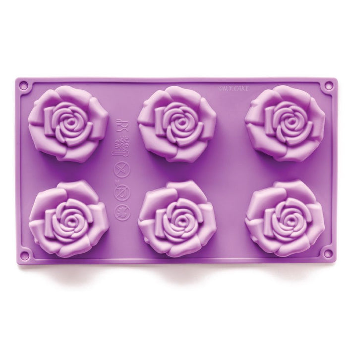 Open Rose Silicone Novelty Bakeware - NY Cake | Cake Decorating & Baking Supplies