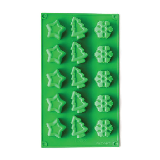 Snowflake, Tree and Star Silicone Novelty Bakeware - NY Cake | Cake Decorating & Baking Supplies