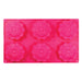 Pink silicone flower baking mold with 6 floral cavities for cakes, mousse desserts, chocolates, candy, and decorative baking creations