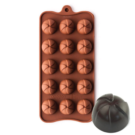 Wrapped Mound Silicone Chocolate Mold - NY Cake | Cake Decorating & Baking Supplies