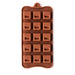 Indented Square Silicone Chocolate Mold - NY Cake | Cake Decorating & Baking Supplies