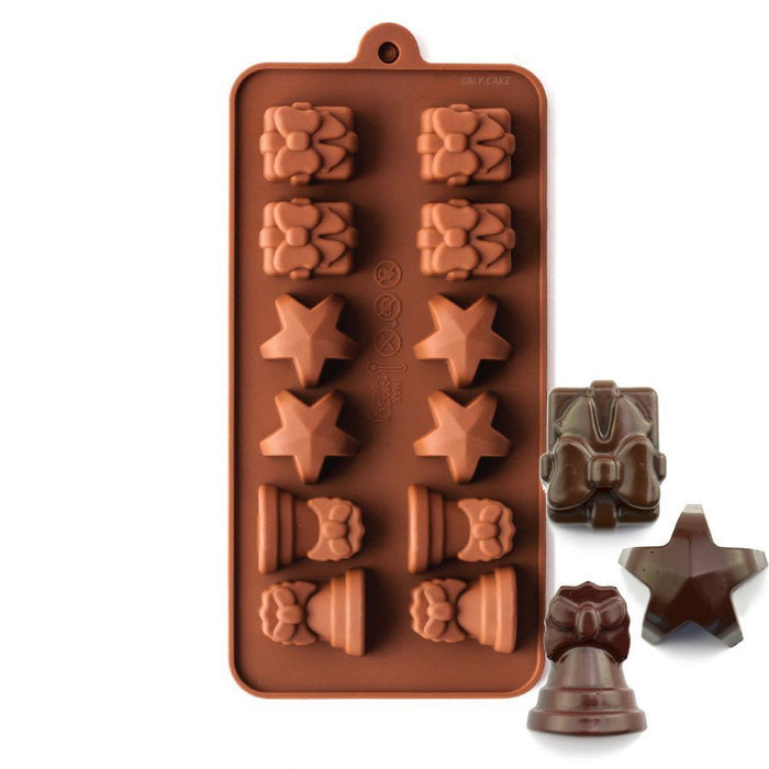 Holiday Set 1 Silicone Chocolate Mold - NY Cake | Cake Decorating & Baking Supplies