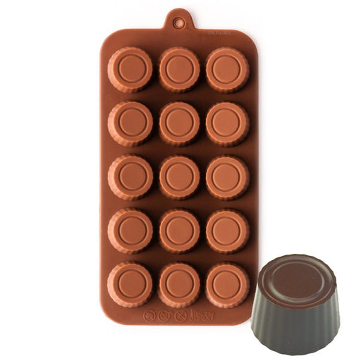 Peanut Butter Cup Silicone Chocolate Mold - NY Cake | Cake Decorating & Baking Supplies