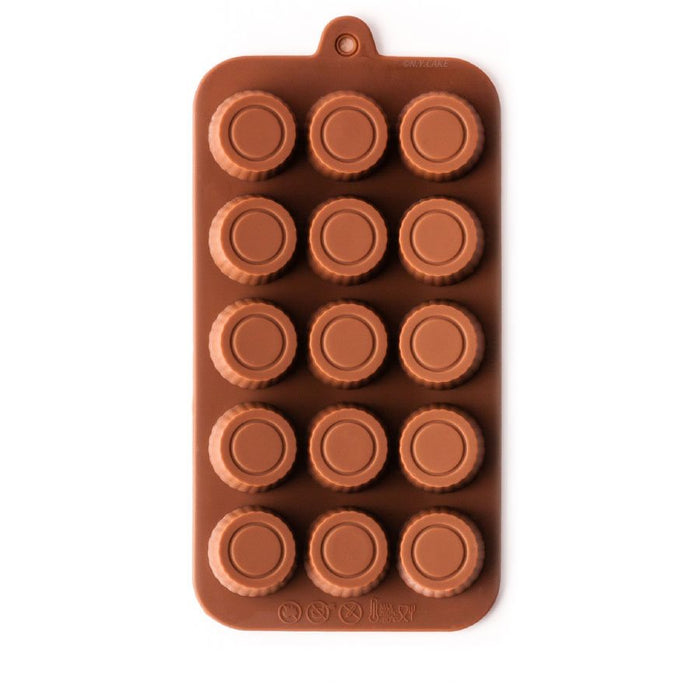 Peanut Butter Cup Silicone Chocolate Mold - NY Cake | Cake Decorating & Baking Supplies