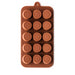 Peanut Butter Cup Silicone Chocolate Mold - NY Cake | Cake Decorating & Baking Supplies